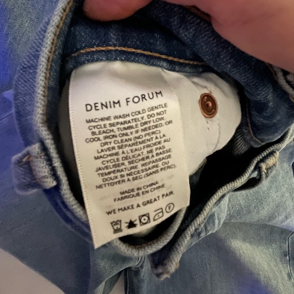 NWOT Aritzia Denim Forum Arlo Straight - Picture 4 of 5